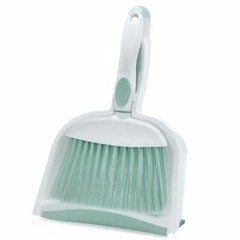 Broom Dustpan Brush Small Dust pan: and 1pcs, Light Green