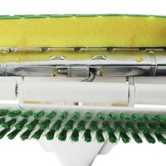 Libman Nitty Gritty Sponge Mop with Steel Handle & Built-in Scrub Brush