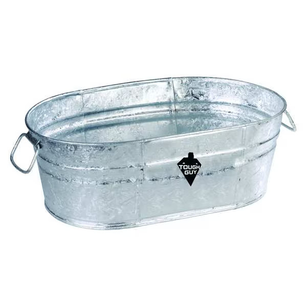 Manufacturer Varies Utility Tub,4 gal.,Silver 00-OV Manufacturer Varies 00-OV
