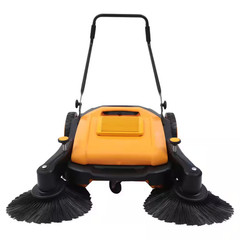 41 In. Outdoor Hand Push Floor Sweeper Pavement Street Sweeping Cleaning Tool
