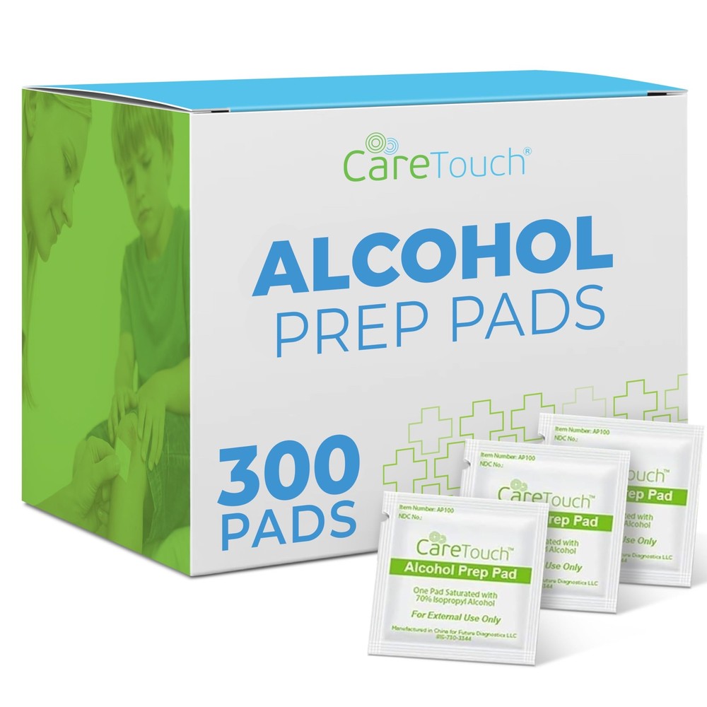 Alcohol Wipes | Individually Wrapped 300 Count (Pack of 1), White