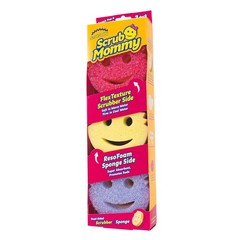 3 Pack Scrub Mommy Sponges Scrub Daddy Non-Scratch Cleaning Sponge Set