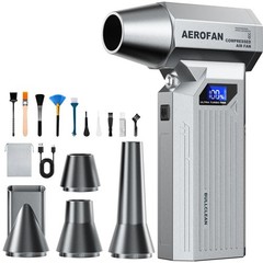 Compressed Air Duster – 160,000RPM Electronic Air Duster with LED Light, 4-Ge…