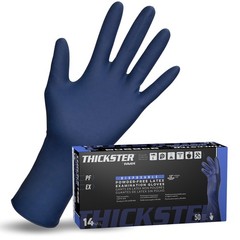 Safety 6604-20 Thickster Free Exam Disposable Latex 14 Mil Gloves, Extra Larg…