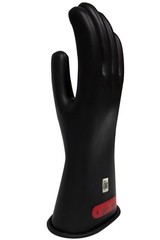 Enespro Class 0 Black Rubber Voltage Insulating Gloves, Max. Use Voltage 1000…