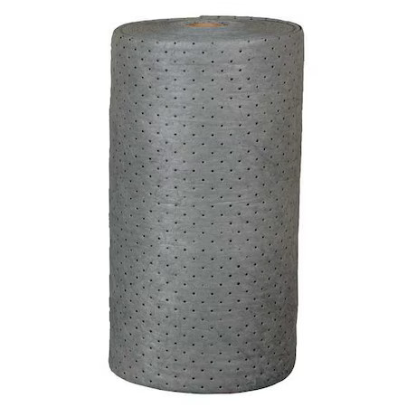 Brady Gp30 Sorbent Roll, 48 Gal, 30 In X 150 Ft, Universal, Gray, Polypropylene
