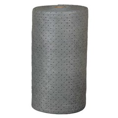 Brady Gp30 Sorbent Roll, 48 Gal, 30 In X 150 Ft, Universal, Gray, Polypropylene