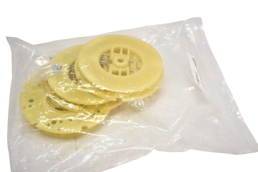 NSS 5990731 Spring Clip Pad Holder Set PP Yellow Plastic Discs Lot Of 3