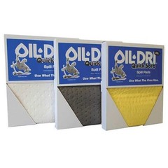 Oil-Dri L72320 Sorbent Pad, Universal, 2 Gal Vol Absorbed Per Pkg, 15 In X 19