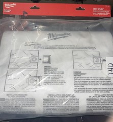 Milwaukee Tool 49-90-1999 Fleece Dust Bags, 5 Pk 12 Gallon Bags For Vacuum 0930