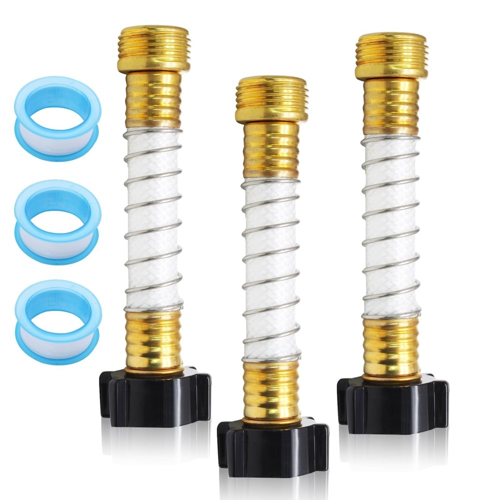 Jiozermi 3 Pcs Flexible Hose Protector-Eliminates Hose Extension Adapter Gard…