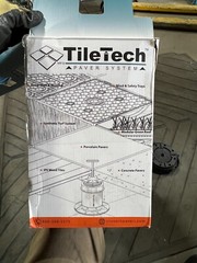 Tile Tech Paver Hybrid Adjustable Pedestal System White & Black Stackable