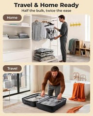 Rechargeable Wireless Pump Travel Storage Bags Set, Portable Space Saver Bags