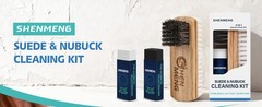 Suede & Nubuck Cleaner Kit, 2-in-1 Suede Brush & Horsehair Brush, White/Black