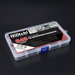 Hilitchi 640-Pcs [8-Size] Alloy Steel Flat Washer and Lock Washer Assortment …