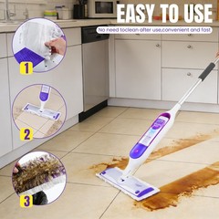 QuikMoprit 40 Pcs Power Mop Pads for Swiffer PowerMop 40 Pcs, Purplewhite