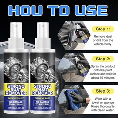 2pcs Rust Remover Spray for Metal, Multipurpose Rust Stain Remover, Heavy Dut…