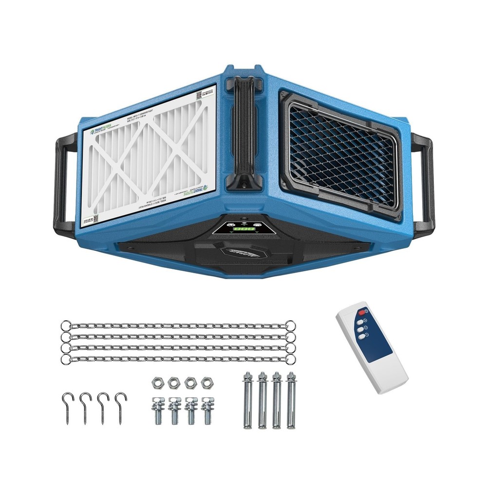 ALORAIR Hanging 270° Intake Air Filtration Systems Woodworking Remote Contr