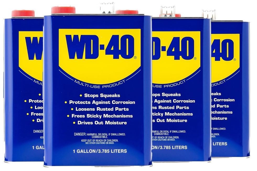 WD-40 Original Formula, Multi-Use Product, One Gallon, 4-Pack