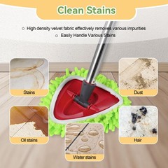 Upgraded Scrub Brush Compatible with O-Cedar EasyWring 1 System 7 Pack Green