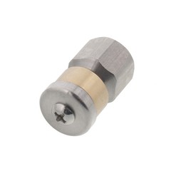 Erie Tools Rotating 1/4″ Sewer Jetter Nozzle for Drain Cleaning 3.5 Orifice