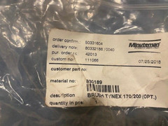 Minuteman 830189 BRUSH BRUSH BRUSH TYNEX 170/200 (OPT.) for EZ Mop 360 MM14QP