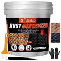 2-in-1 Rust Converter & Metal Primer, 35 Floz Automotive Rust Remover Paint f…
