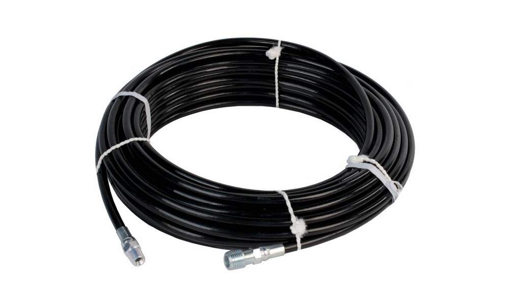 Schieffer 4800 PSI 1/8″ x 100′ Thermoplastic Sewer Jetter Hose MPT 1/4 1/8 Solid
