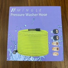 M MINGLE 50FT Pressure Washer Hose 3600 PSI 1/4 Inch with M22 Adapters PW81