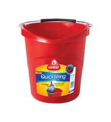 O-Cedar 148161 Red Quick Wring 2.5 gal. Capacity Bucket (Pack of 4)