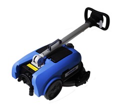 11″ 180 Deg Rotation Brush Walk Behind Floor Scrubber w/24V 12Ah Battry Powered
