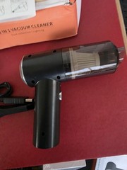 2-in-1 Portable Mini Handheld USB Rechargeable Vacuum w/ Light, Tools