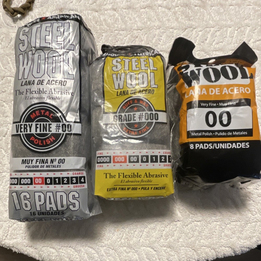 Rhodes American Steel Wool Very Fine #00 & Grade #000 LOT 2