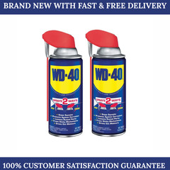 WD-40 Multi-Use Product Smart Straw Spray 9.6 oz Aerosol 2 Pack Lubricant