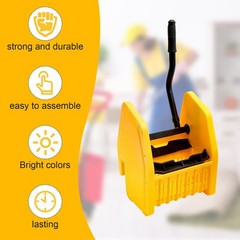 Sasylvia Yellow Mop Wringer Replacement Down Press Bucket