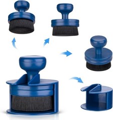 Car Tire Shine Applicator Brush with Stand for Auto Detaili Size: 1Color: Blue