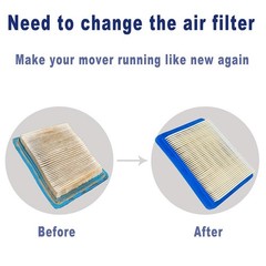 HEYZLASS 10 Pack 491588S Air Filter, Compatible with 491588 Blue+White