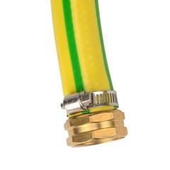 wowoda 2Pcs Female Brass Garden Hose Thread Water 5/8 Inch, Gold