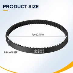 KeeTidy Vacuum Belts Replacement Compatible with Shark, Rotator 2 Pack