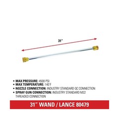 80165 Universal Scrubber 15″ Steel Pressure Washer Surface Cleaner for Cold W…