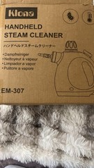 Klona EM-307 Handheld Steam Cleaner Blue with Accessories and Attachments