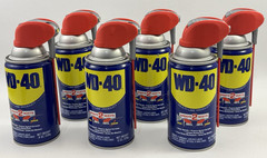 Lot of 6 WD-40 Multi-Purpose Lubricant Smart Straw – Spray Two Ways 490026 8 oz