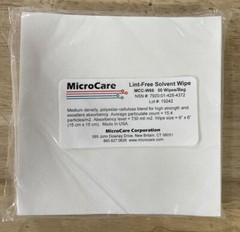 MicroCare MCC-W66 Lint-Free Solvent Wipes, General Purpose, 6″x6″, 50/Bag