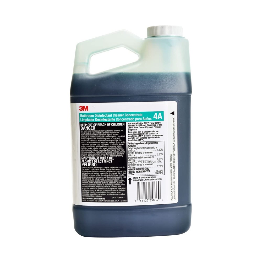 3M Bathroom Multi-Surface Disinfectant Cleaner Concentrate 4A – 0.5 Gal