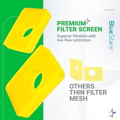 BlueStars 6 Pcs 799579 Air Cleaner Foam Filter – 799579 PO6, Yellow