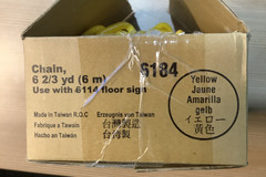 FG618400 RUBBERMAID COMMERCIAL YELLOW SAFE CHAIN 20′ (6-2/3 YARDS)