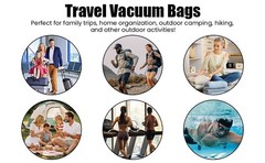 Travel Vacuum Bag(Built-in Electric Vacuum Pump), 28L Vacuum Bags for Travel,