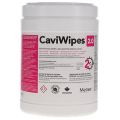 Metrex 14-1100 CaviWipes 2.0 Disfinectant Virucidal Wipes 6″ X 6.75″ 160/Can