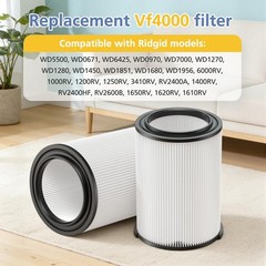 VF4000 Replacement Filter for RIDGID, 2 Pack