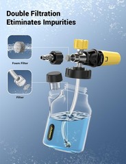 AUTOWN Foam Cannon for Pressure Washer, Car Wash Sprayer with Yellow